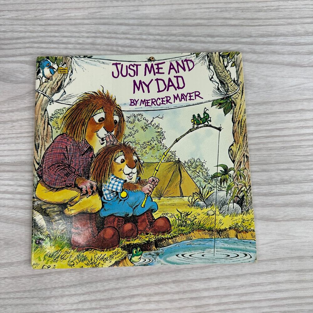 VTG Just Me and My Dad by Mercer Mayer Golden Look Look Book Little Critter Kids